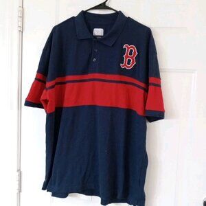 Boston Red Sox Polo Shirt Men's Blue, Red Short Sleeve 2XL Genuine Merchandise
